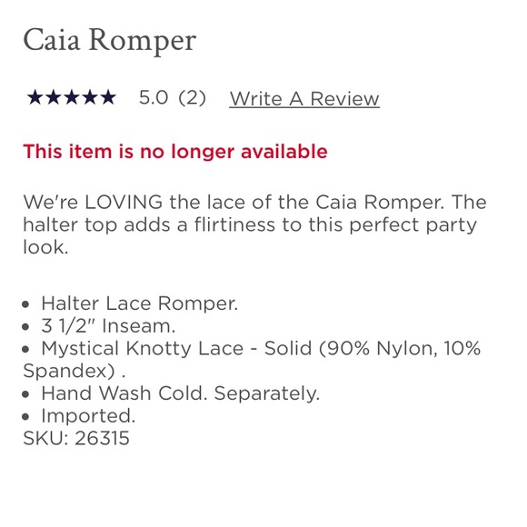 Lilly Pulitzer Caia Lace Romper. - Picture 9 of 9